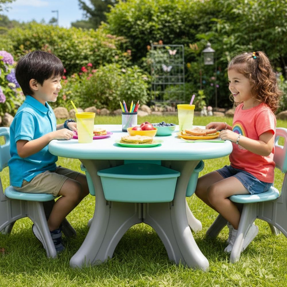 Детский стол и стулья, набор и – обзор и цена Kids Outdoor Table And Chair Set